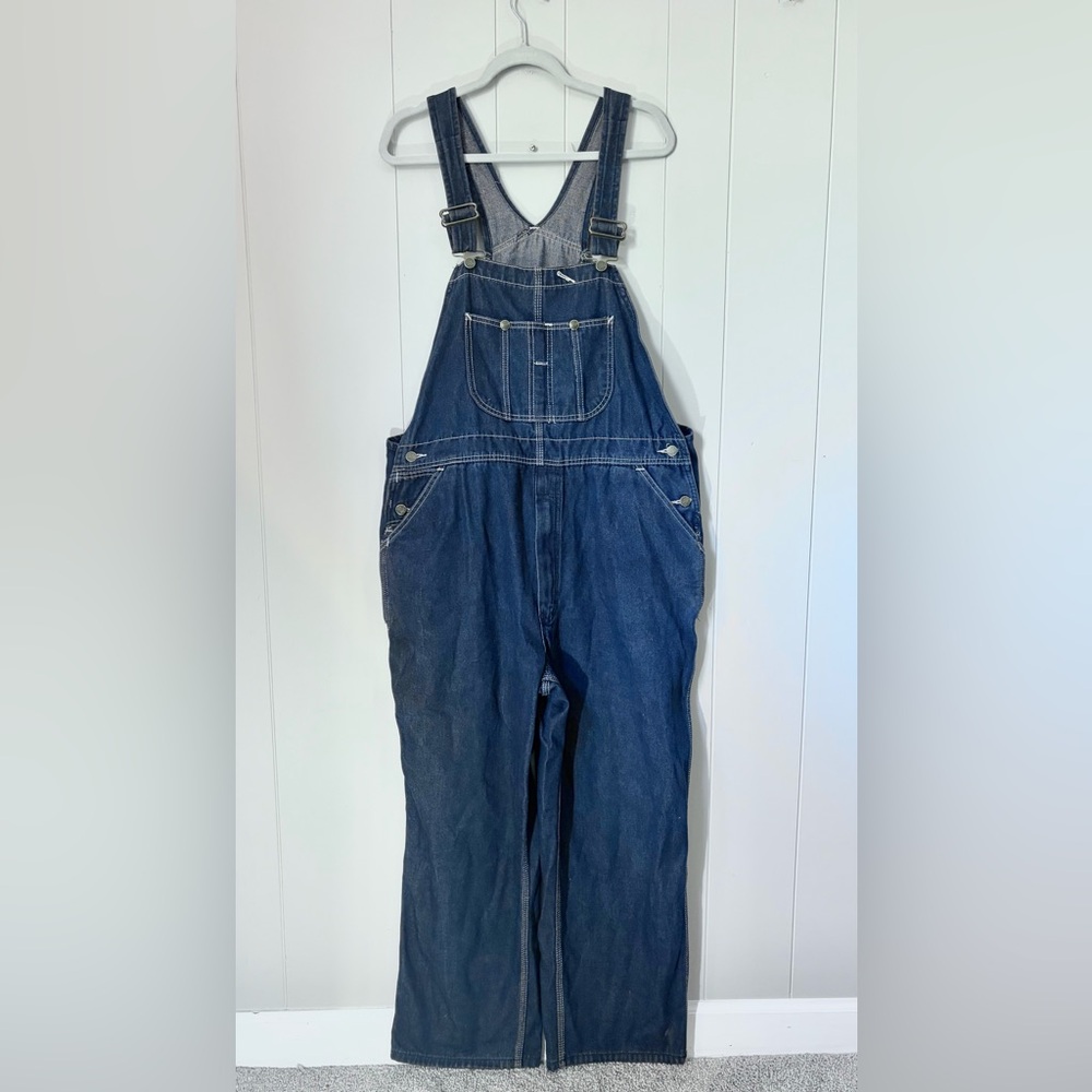Roebucks Denim Overall Vintage Workwear Men’s 42x30 Rugged Authentic Sears